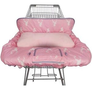 ICOPUCA Shopping Cart and High Chair Cover, specifically in the Pink Deer patter